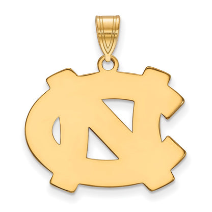 10K Yellow Gold Logoart University Of North Carolina N C Large Pendant