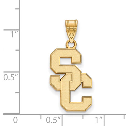 10K Yellow Gold University Of Southern California S C Large Pendant