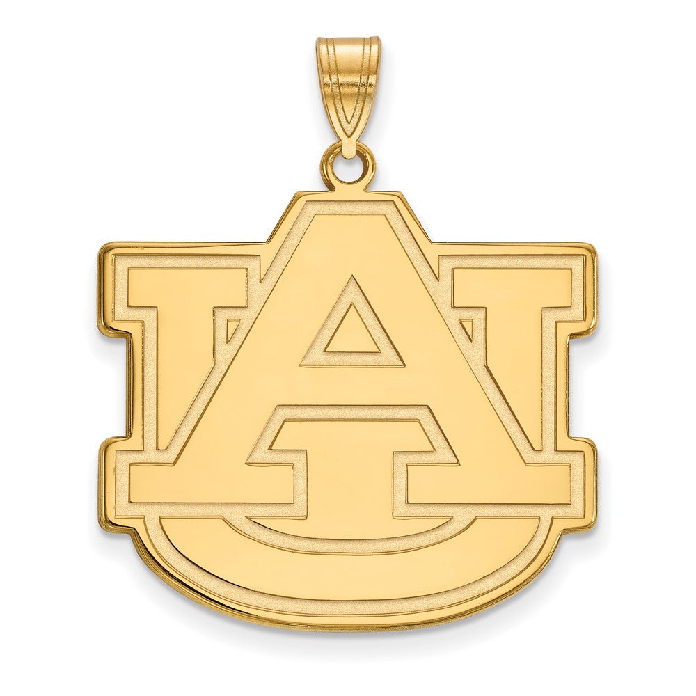 10K Yellow Gold Logoart Auburn University A U Extra Large Pendant