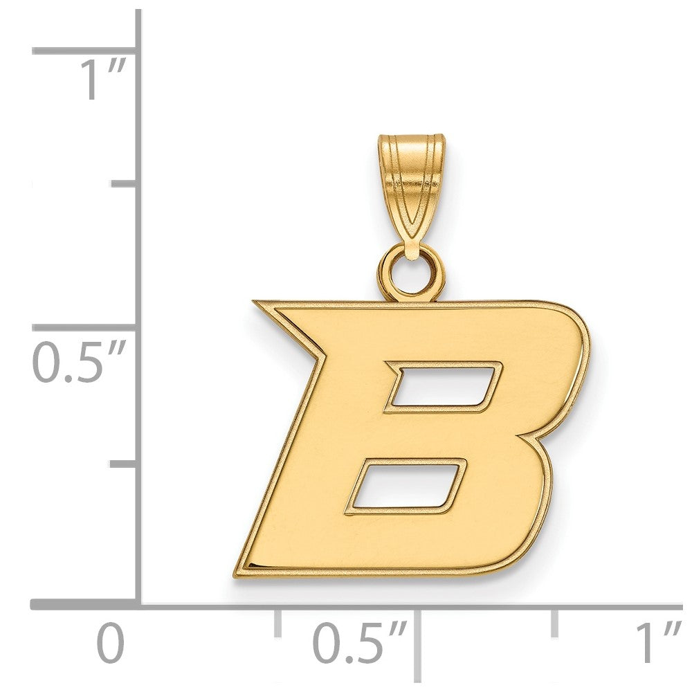 10K Yellow Gold Logoart Boise State University Letter B Small Pendant