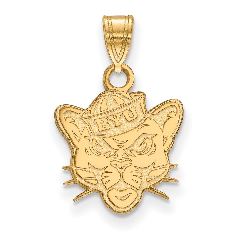 10K Yellow Gold Logoart Brigham Young University Cougar Small Pendant