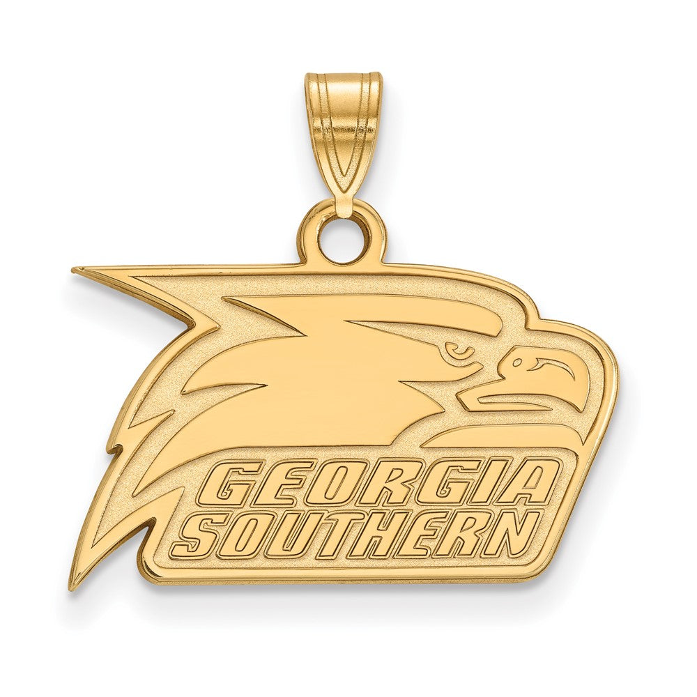 10K Yellow Gold Logoart Georgia Southern University Eagle Small Pendant