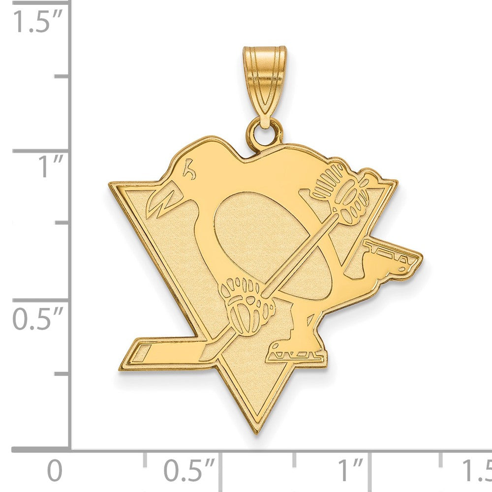 10K Yellow Gold Pittsburgh Penguins Extra Large Pendant