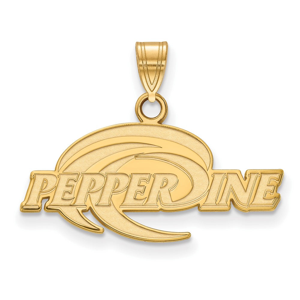 14K Yellow Gold Logoart Pepperdine University Medium Pendant