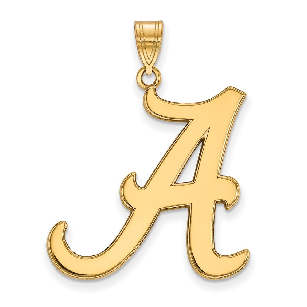 14K Yellow Gold Logoart University Of Alabama Letter A Extra Large Pendant