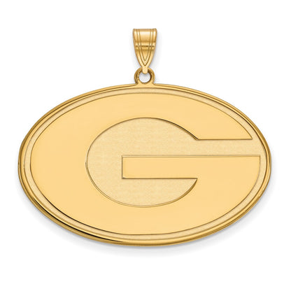 10K Yellow Gold Logoart University Of Georgia Letter G Extra Large Pendant