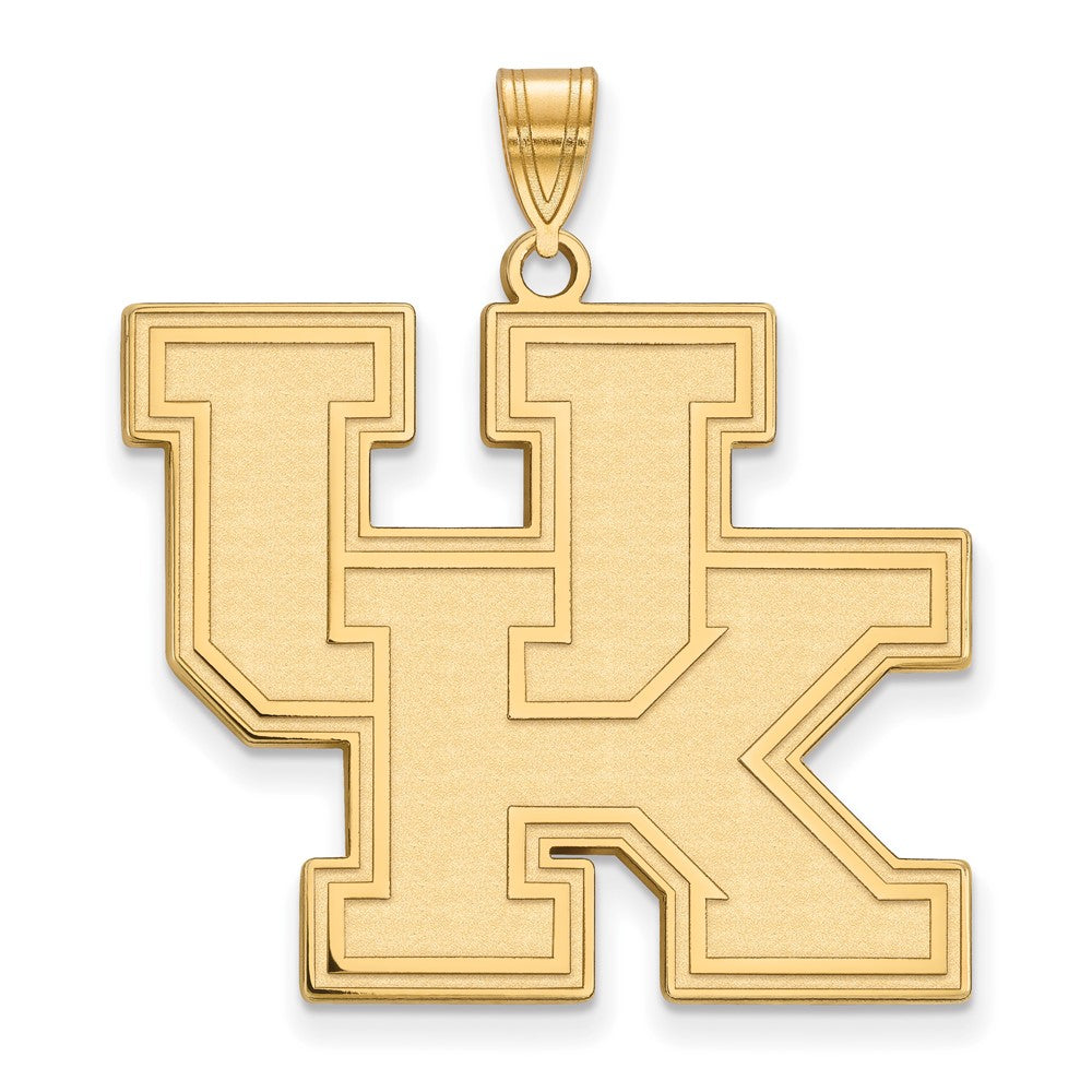 10K Yellow Gold Logoart University Of Kentucky U K Extra Large Pendant
