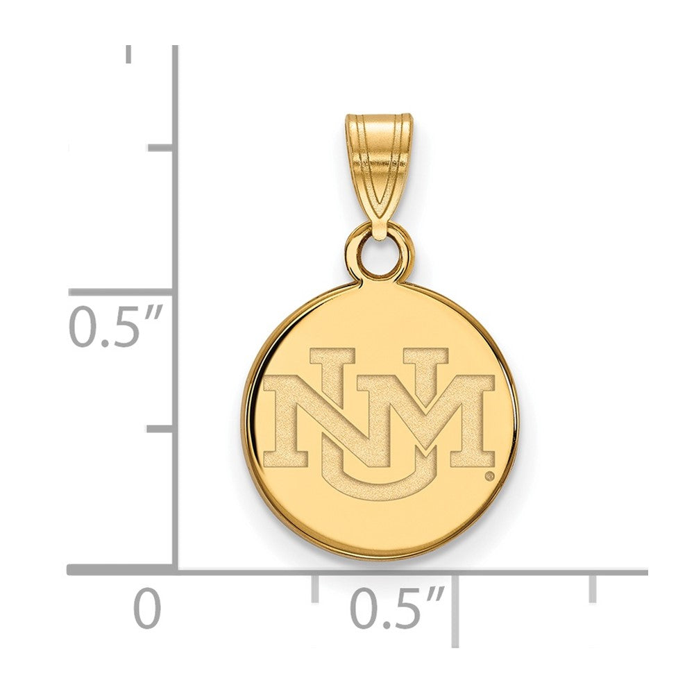 10K Yellow Gold Logoart University Of New Mexico Small Pendant