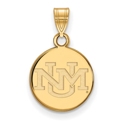 14K Yellow Gold Logoart University Of New Mexico Small Pendant