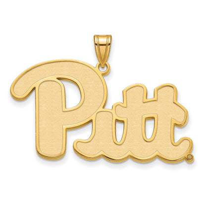 10K Yellow Gold Logoart University Of Pittsburgh Extra Large Pendant