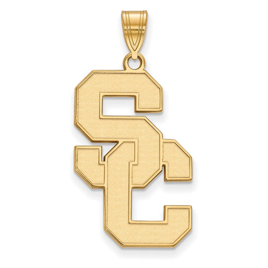 10K Yellow Gold University Of Southern California S C Extra Large Pendant