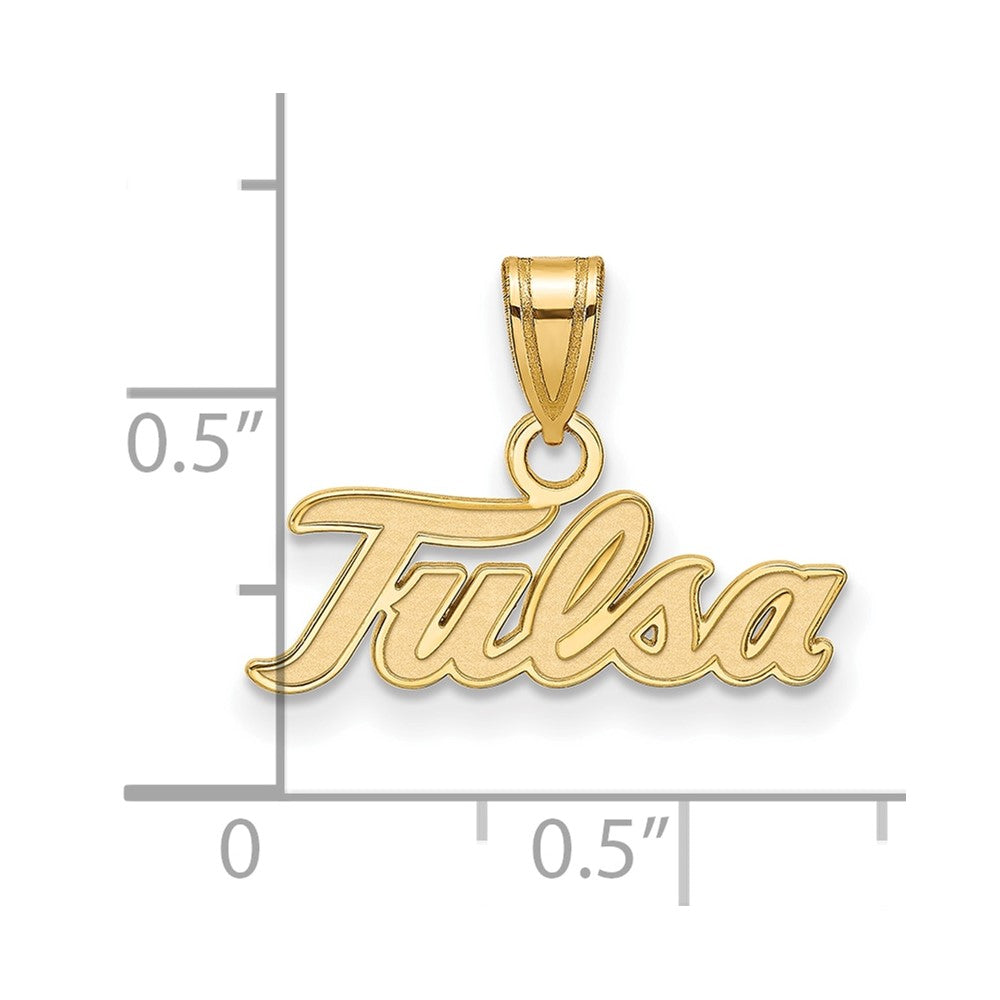 10K Yellow Gold Logoart University Of Tulsa T U Small Pendant