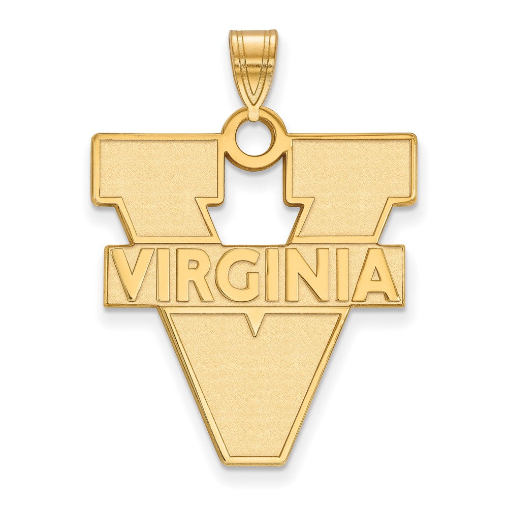 10K Yellow Gold Logoart University Of Virginia Extra Large Pendant