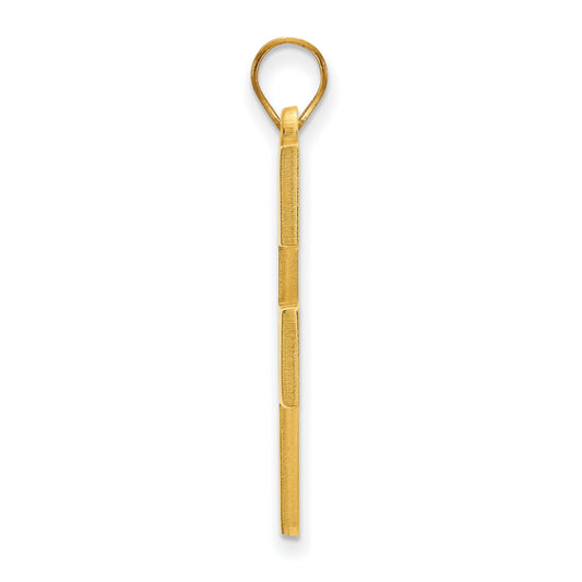 Gold Plated Sterling Silver Logoart West Virginia University W V Extra Large Pendant