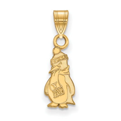 Gold Plated Sterling Silver Logoart Youngstown State University Penguin Small Pendant