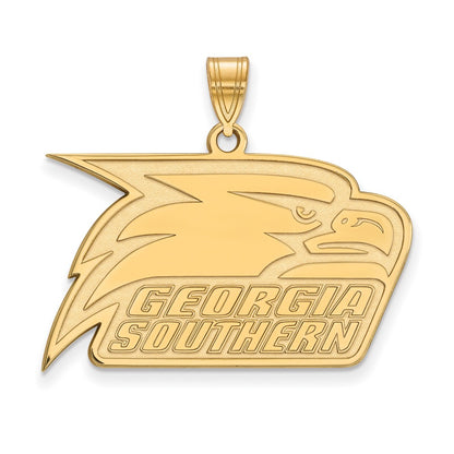 10K Yellow Gold Logoart Georgia Southern University Eagle Large Pendant