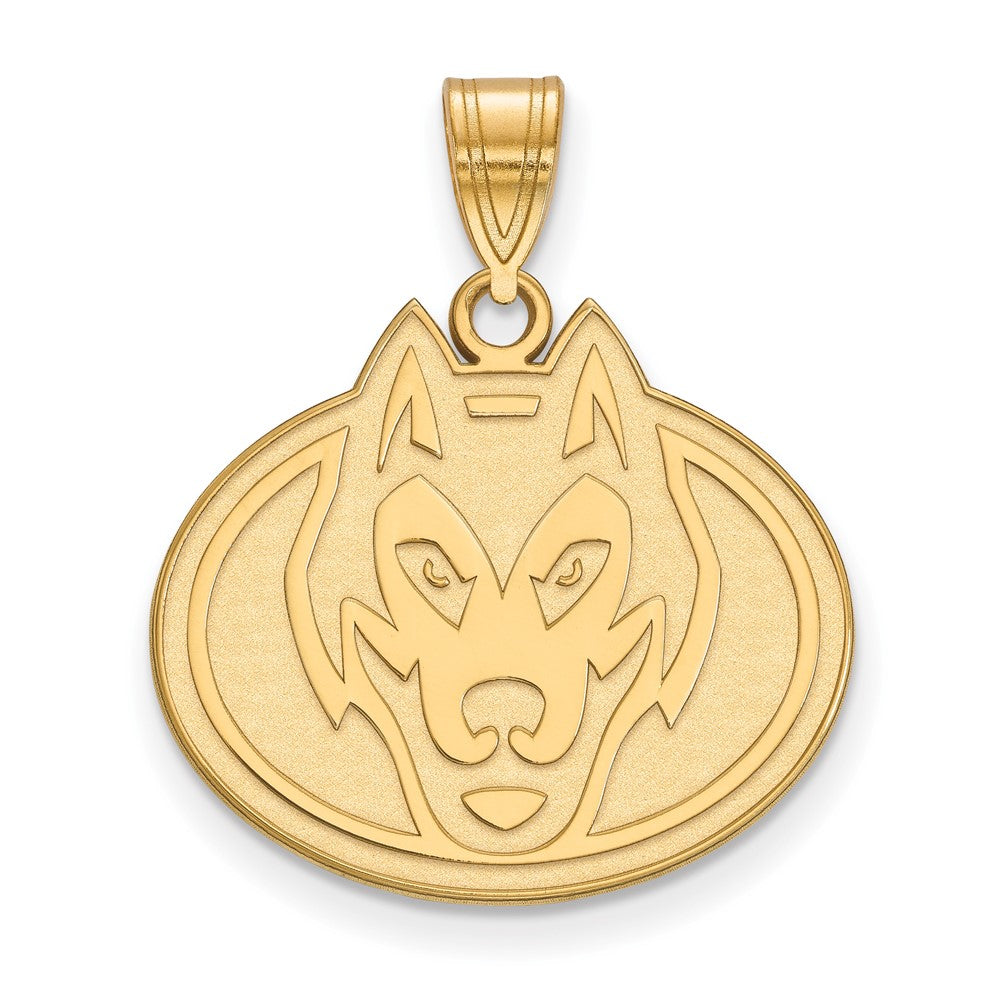 Gold Plated Sterling Silver Logoart St. Cloud State University Husky Large Pendant