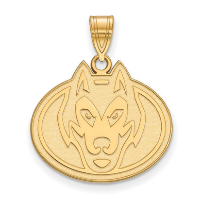 Gold Plated Sterling Silver Logoart St. Cloud State University Husky Large Pendant