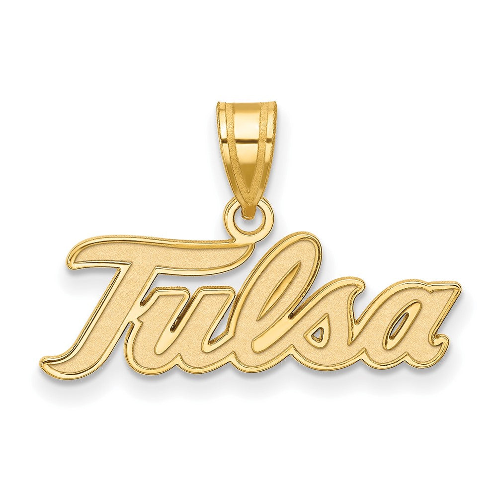 14K Yellow Gold Logoart University Of Tulsa T U Large Pendant