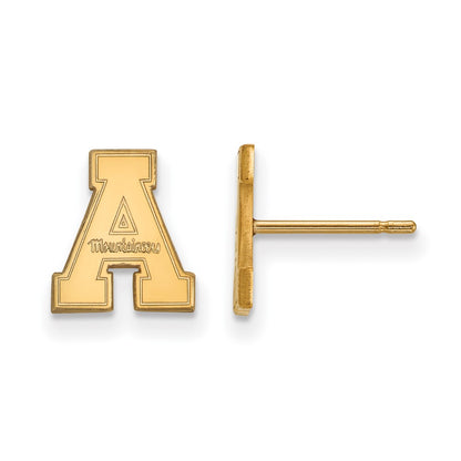 10K Yellow Gold Logoart Appalachian State University Extra Small Post Earrings
