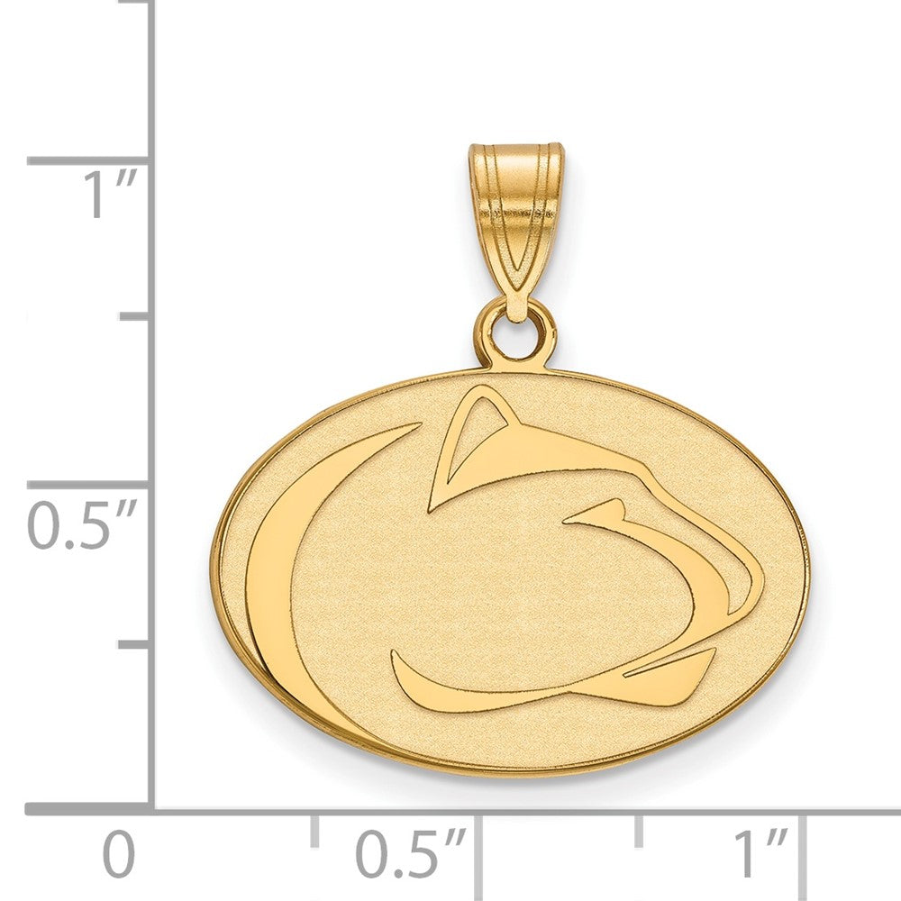 10K Yellow Gold Logoart Penn State University Lion Medium Pendant