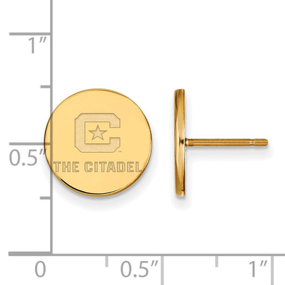 10K Yellow Gold 10Ky Logoart The Citadel Small Post Earrings