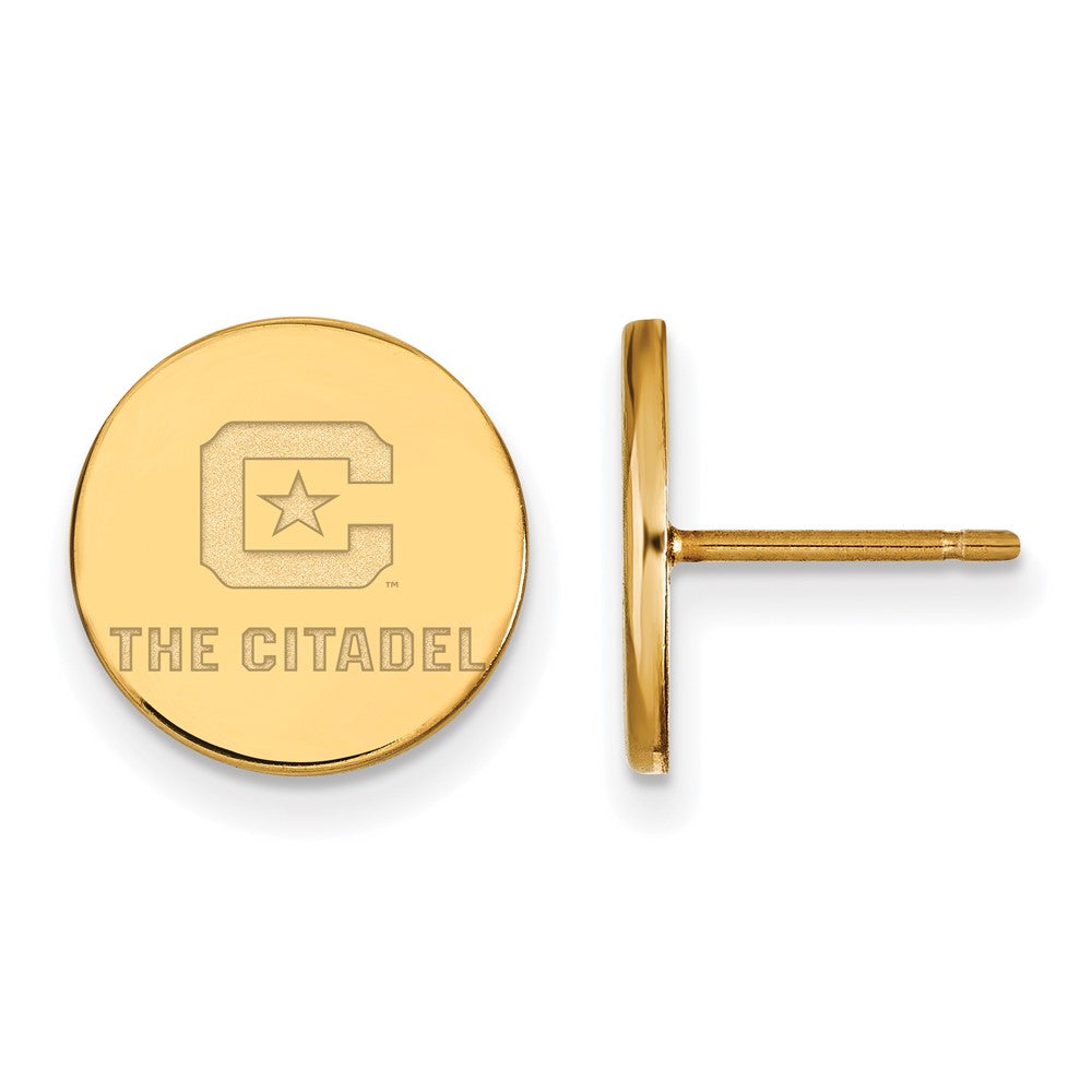 10K Yellow Gold 10Ky Logoart The Citadel Small Post Earrings