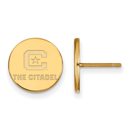 10K Yellow Gold 10Ky Logoart The Citadel Small Post Earrings