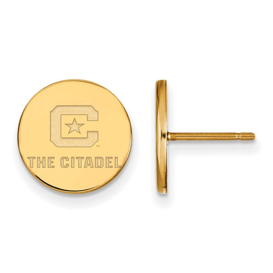 10K Yellow Gold 10Ky Logoart The Citadel Small Post Earrings