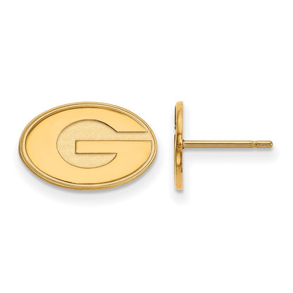 10K Yellow Gold Logoart University Of Georgia Letter G Extra Small Post Earrings