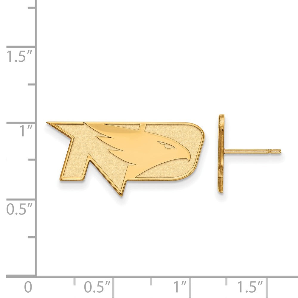 10K Yellow Gold Logoart University Of North Dakota Small Post Earrings