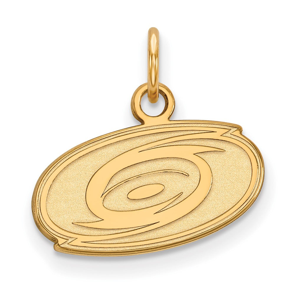 Gold Plated Sterling Silver Nhl Logoart Carolina Hurricanes Extra Small Pendant
