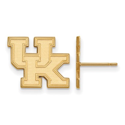 10K Yellow Gold Logoart University Of Kentucky U K Small Post Earrings