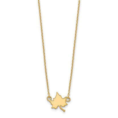 10K Yellow Gold Logoart Indiana State University I S Small Pendant 18 Inch Necklace