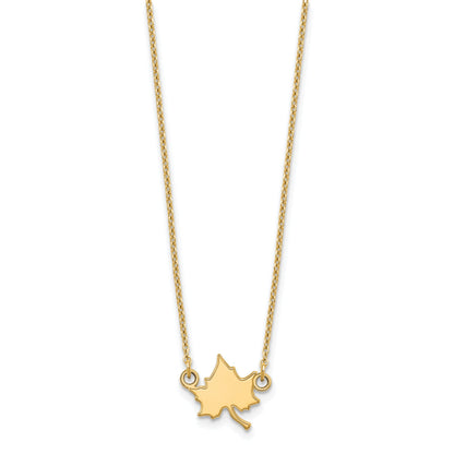 14K Yellow Gold Logoart Indiana State University I S Small Pendant 18 Inch Necklace