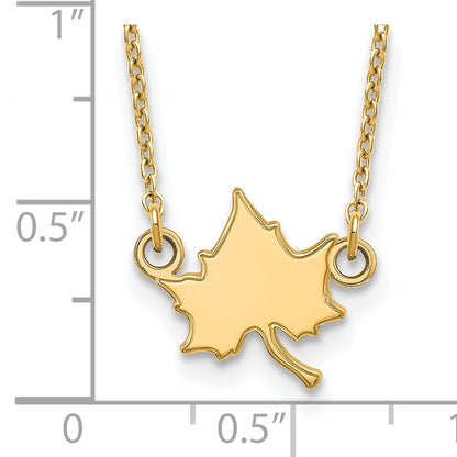 Gold Plated Sterling Silver Logoart Indiana State University I S Small Pendant 18 Inch Necklace