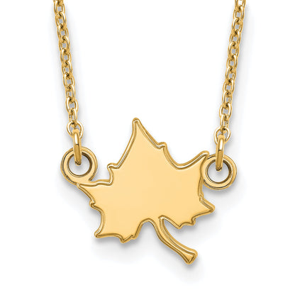 Gold Plated Sterling Silver Logoart Indiana State University I S Small Pendant 18 Inch Necklace