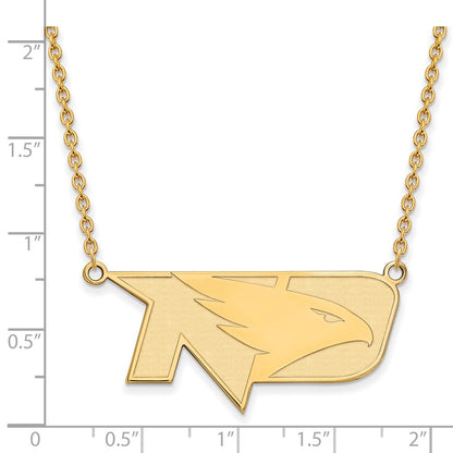 14K Yellow Gold Logoart University Of North Dakota Large Pendant 18 Inch Necklace