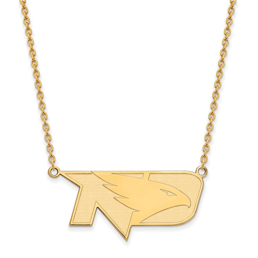 10K Yellow Gold Logoart University Of North Dakota Large Pendant 18 Inch Necklace