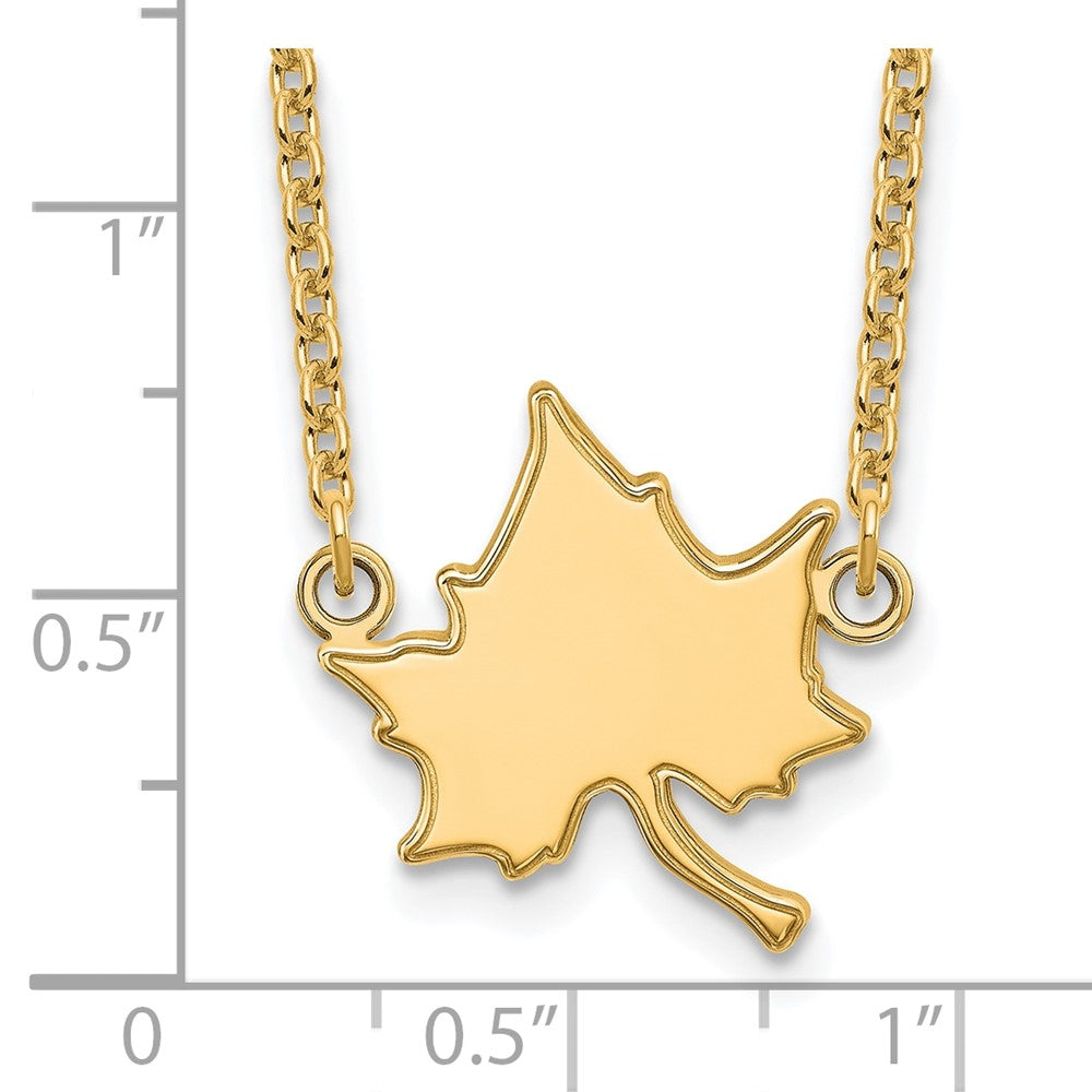 14K Yellow Gold Logoart Indiana State University I S Large Pendant 18 Inch Necklace