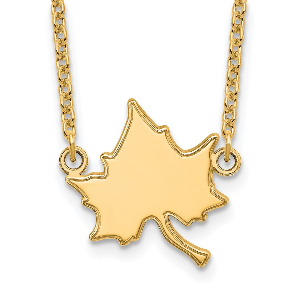 14K Yellow Gold Logoart Indiana State University I S Large Pendant 18 Inch Necklace