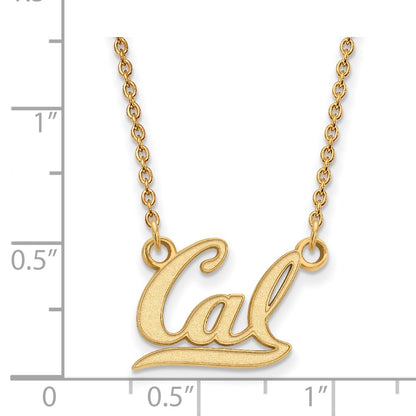 10K Yellow Gold Logoart University Of California Berkeley Small Pendant 18 Inch Necklace