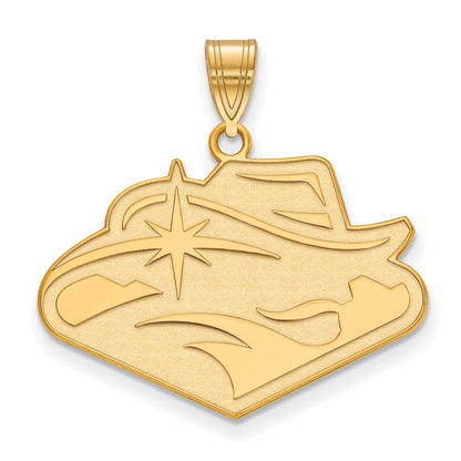 Gold Plated Sterling Silver Logoart University Of Nevada Las Vegas Large Pendant