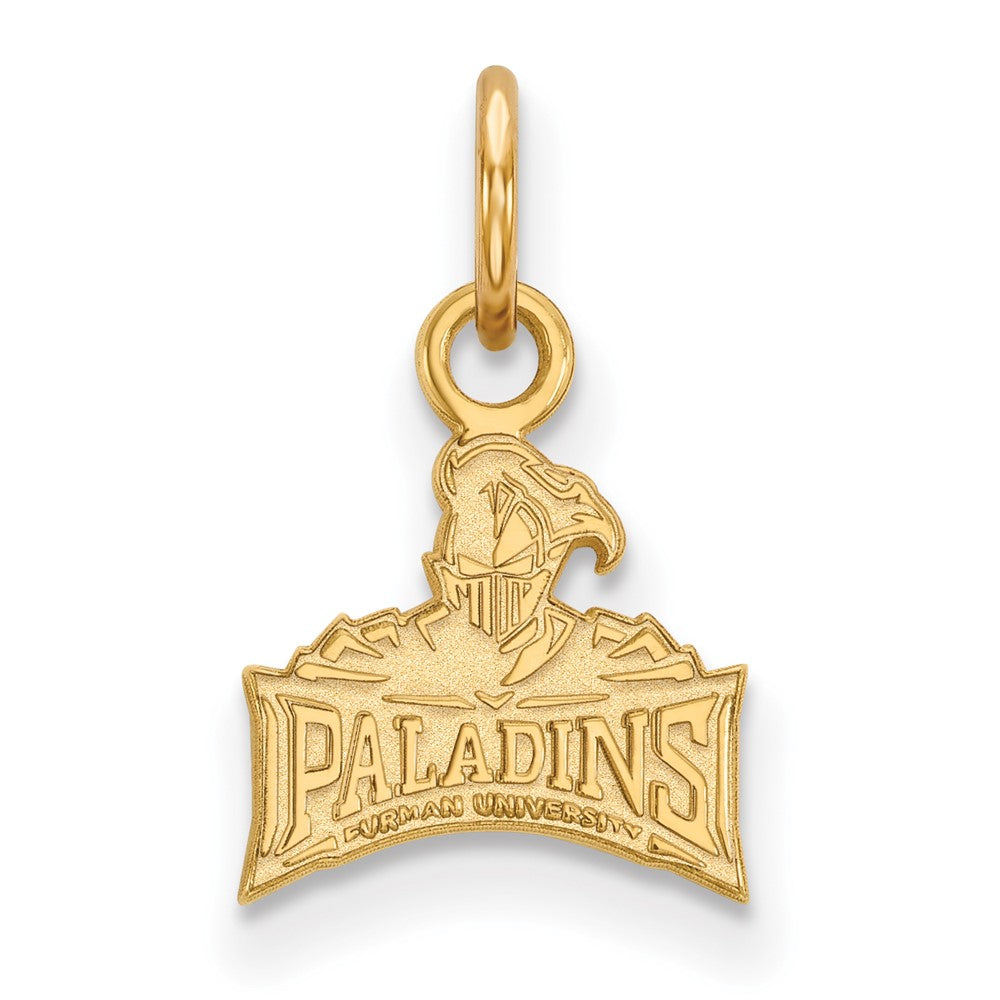 10K Yellow Gold Logoart Furman University Paladins Extra Small Pendant