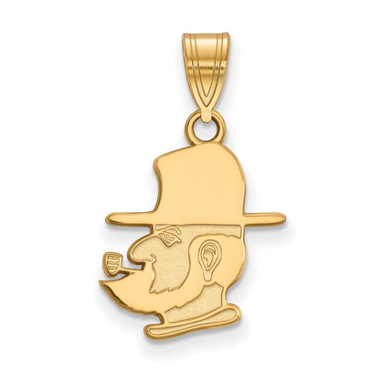 14K Yellow Gold Logoart Appalachian State University Mountaineer Medium Pendant