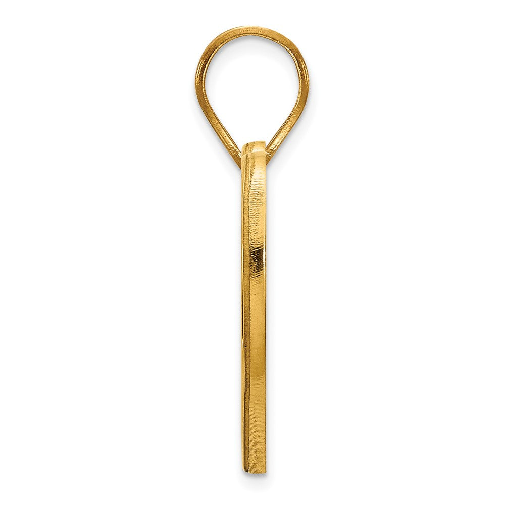 Gold Plated Sterling Silver Logoart Oklahoma State University O S U Heart Pendant