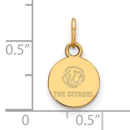 Gold Plated Sterling Silver Gp Logoart The Citadel Xs Pendant