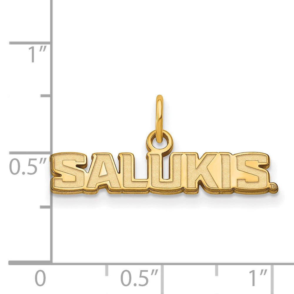 10K Yellow Gold Logoart Southern Illinois University Salukis Extra Small Pendant