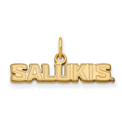 Gold Plated Sterling Silver Logoart Southern Illinois University Salukis Extra Small Pendant