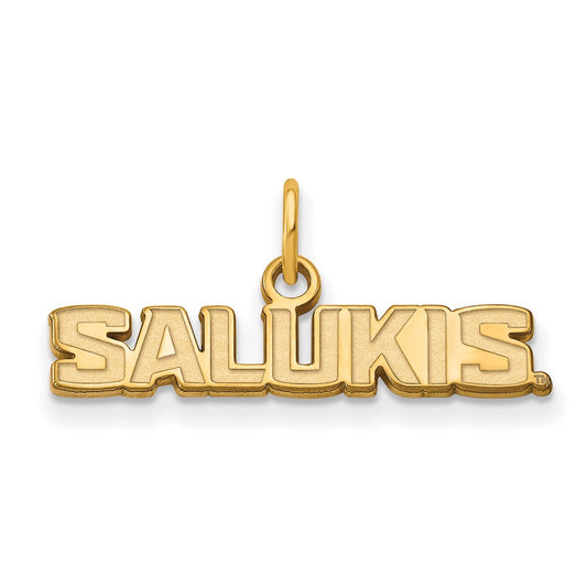 14K Yellow Gold Logoart Southern Illinois University Salukis Extra Small Pendant